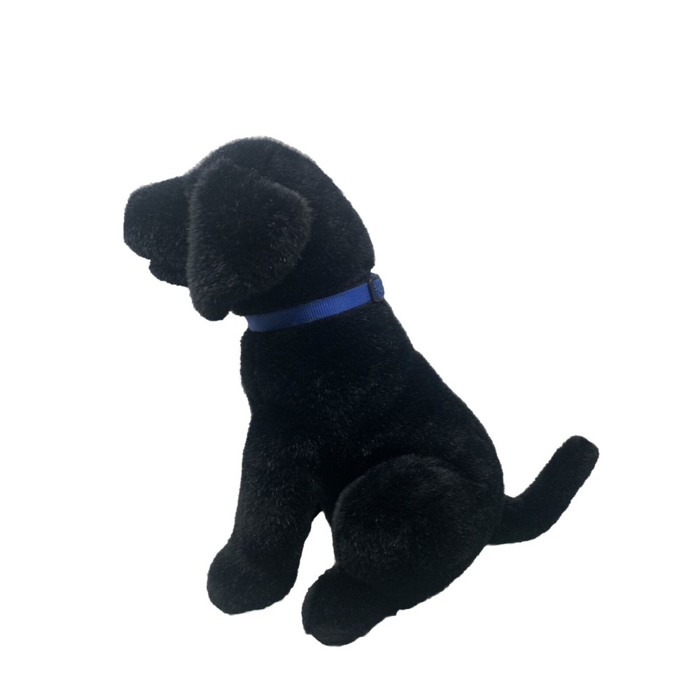 E&J Prima  Black Labrador Realistic Plush Dog 18”  Vintage Stuffed Animal Toy